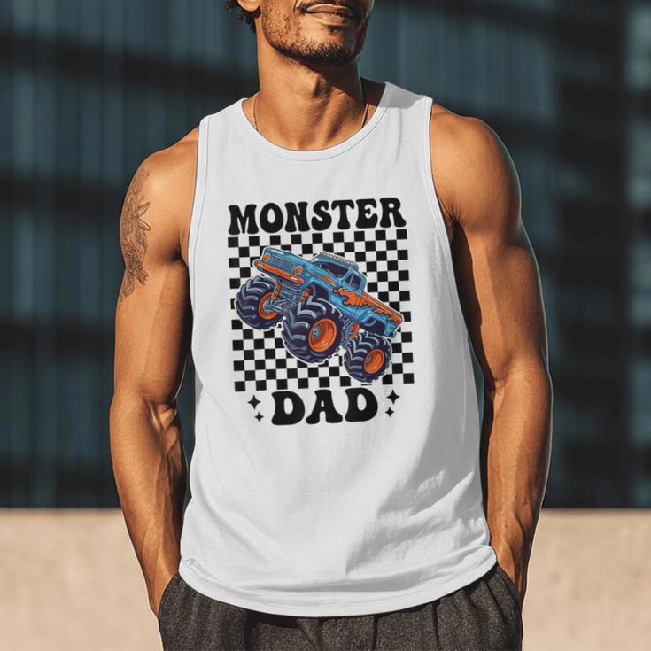 Monster Truck Dad Family Matching Monster Trucks Birthday Men Tank Top