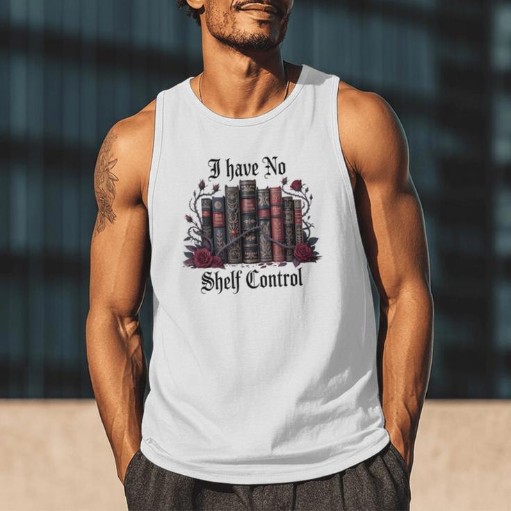 I Have No Shelf Control Dark Academia Book Lover TBR Men Tank Top
