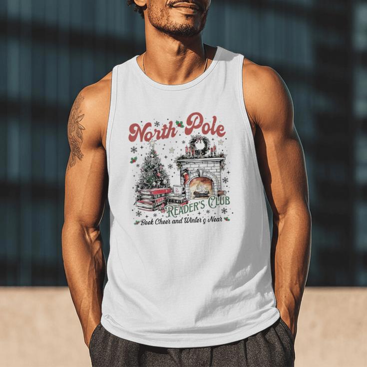 North Pole Book Club Book Lover Bookish Bookworm Christmas Men Tank Top North Pole Book Club Book Lover Bookish Bookworm Christmas Men Tank Top