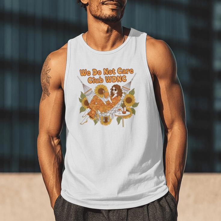We Do Not Care Club WDNC Reading Book Boho Floral Men Tank Top