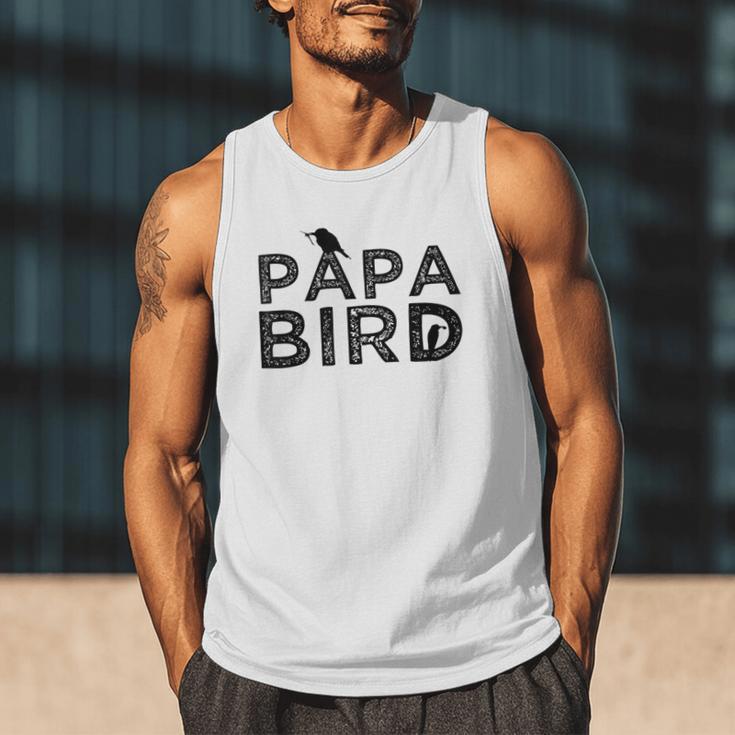 Papa Bird Father Day Dad Birds Quote Saying Men Tank Top