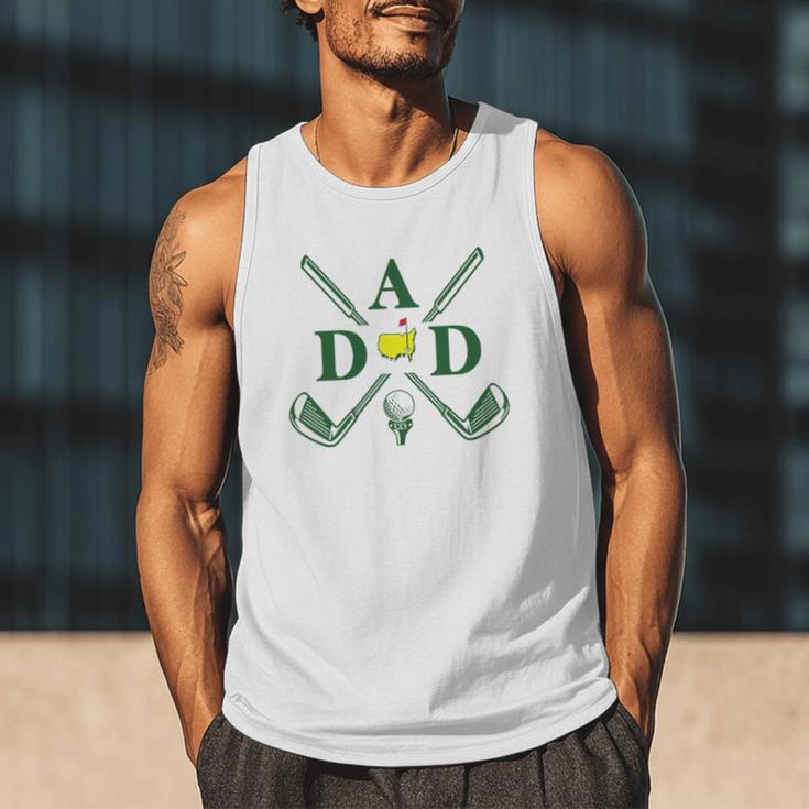 Par Dad Golf Matching Golfing Quote Party Pocket Men Tank Top