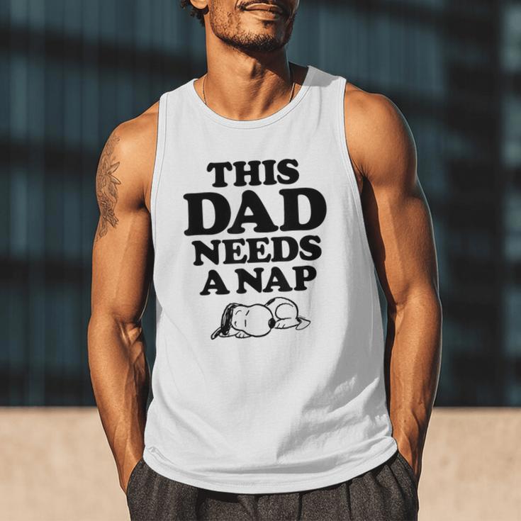 Peanuts This Dad Needs A Nap Men Tank Top