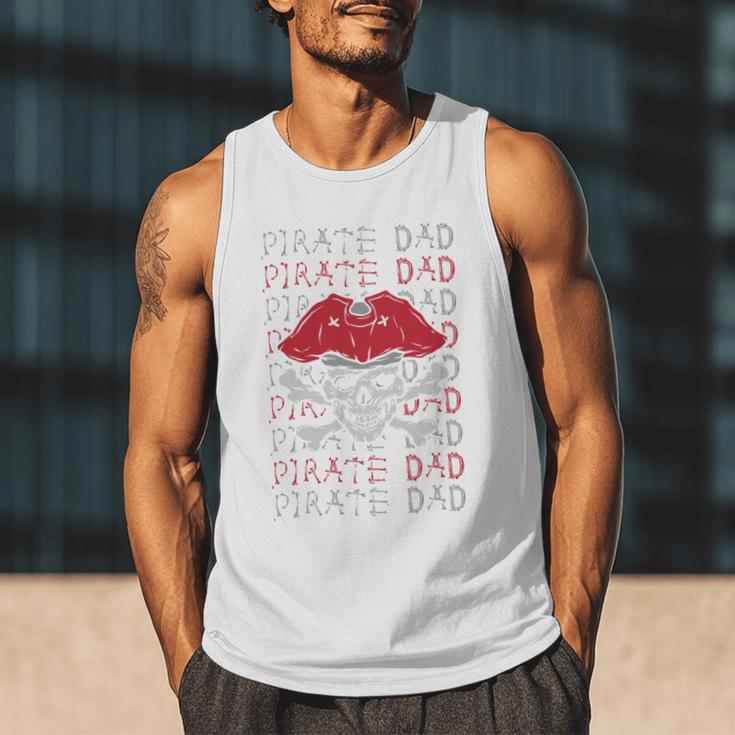 Pirate Dad Skull And Crossbones Tampa Gasparilla Captain Men Tank Top