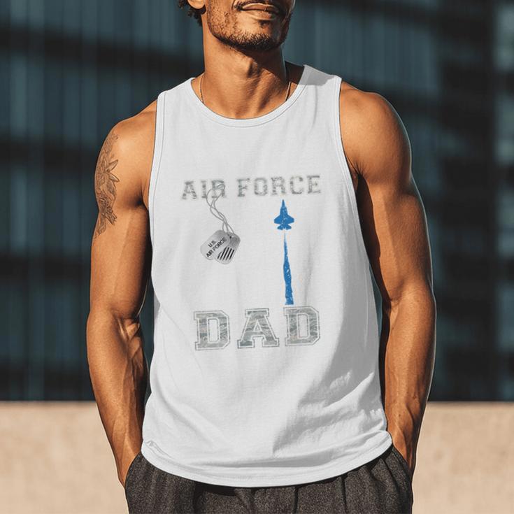 Proud Air Force Dad US Air Force Graduation Dad Men Tank Top