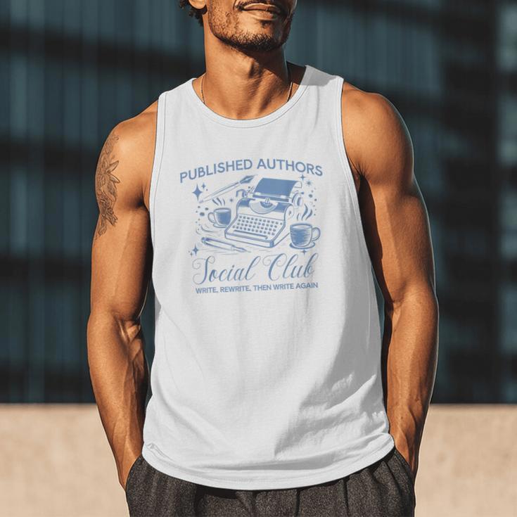 Published Authors Social Club Women Vintage Poet Book Writer Men Tank Top