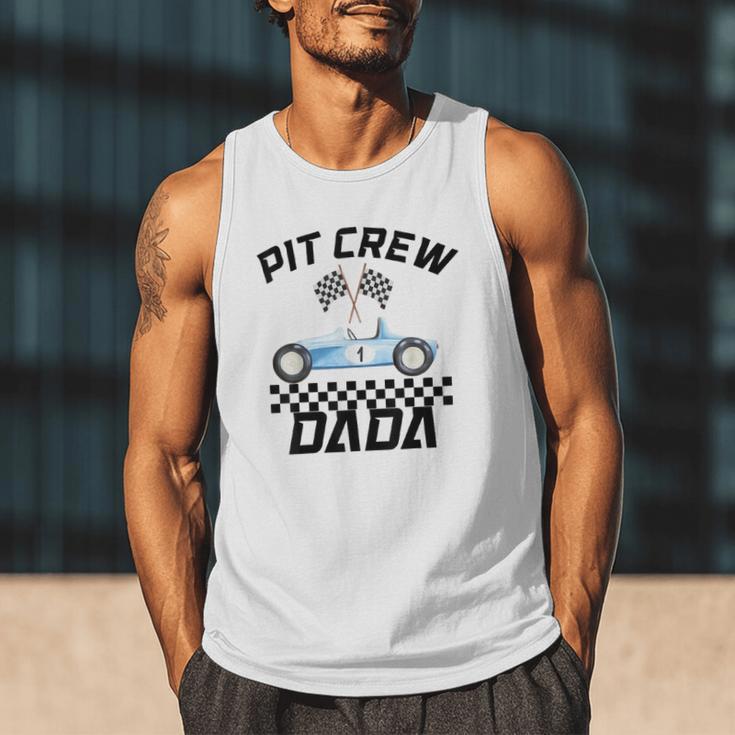 Race Car Racing Family Dada Pit Crew Birthday Party Men Tank Top