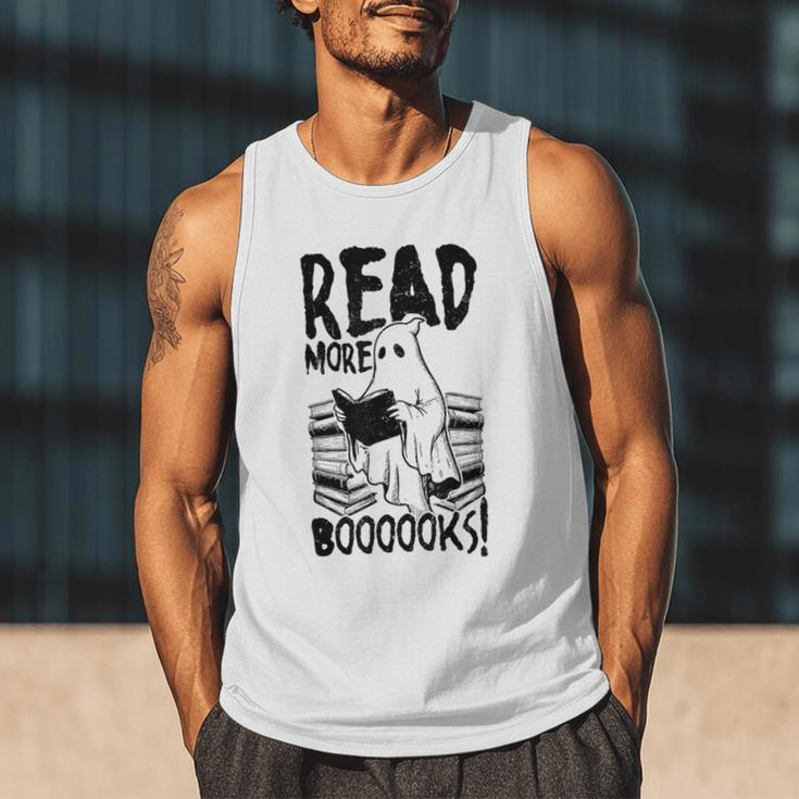 Read More Books Ghost Halloween Reading Teacher Literacy Men Tank Top Read More Books Ghost Halloween Reading Teacher Literacy Men Tank Top