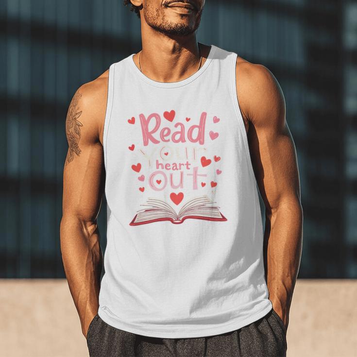 Read Your Heart Out Teacher Valentines Day Reading Book Love Premium Tri-Blend Men Tank Top Read Your Heart Out Teacher Valentines Day Reading Book Love Premium Tri-Blend Men Tank Top