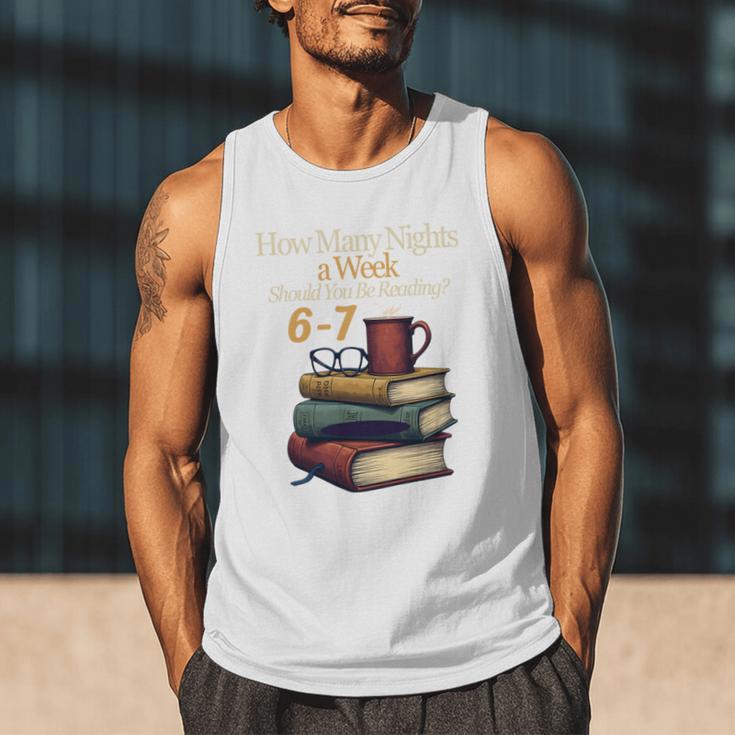 Reading 6 7 Nights Meme English Teacher Bookworm Books Men Tank Top Reading 6 7 Nights Meme English Teacher Bookworm Books Men Tank Top