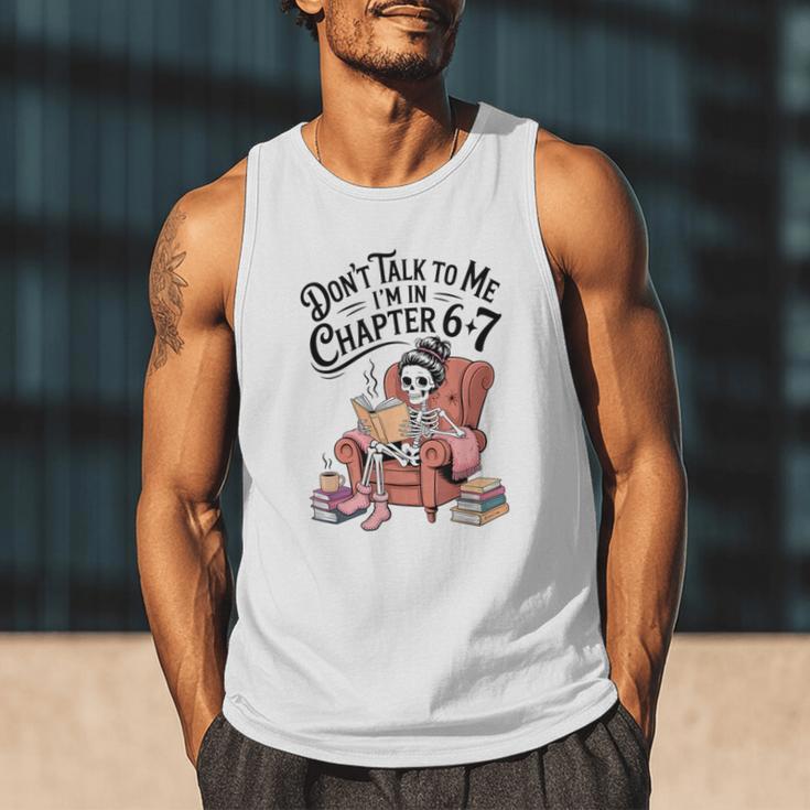 Reading 67 Six Seven Meme English Teacher Book Lover Men Tank Top