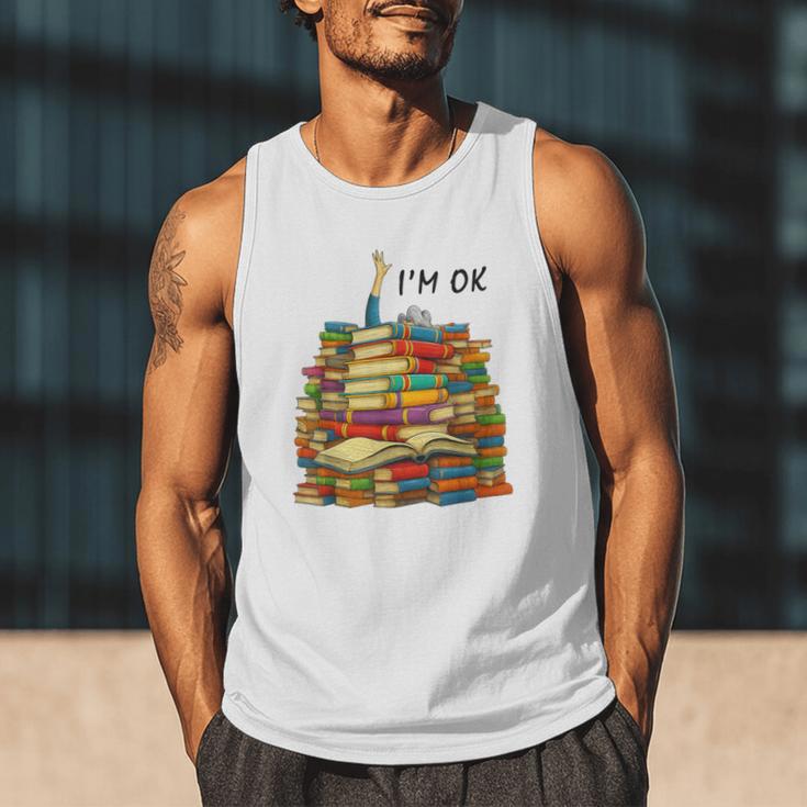 Reading Books Librarian Reader Nerd I'm Ok Teacher School Men Tank Top Reading Books Librarian Reader Nerd I'm Ok Teacher School Men Tank Top