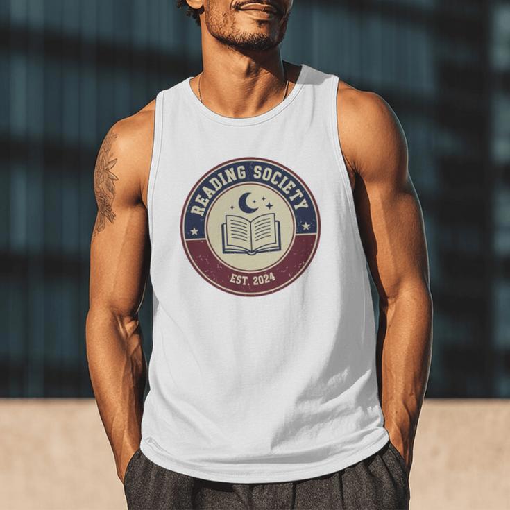 Reading Society Est 2024 Vintage Book Club Men Tank Top Reading Society Est 2024 Vintage Book Club Men Tank Top