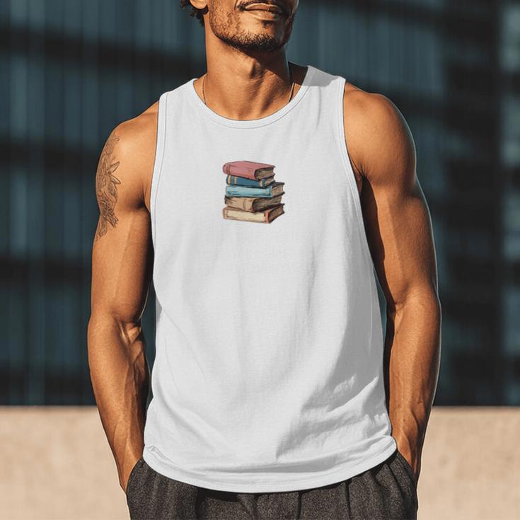 Retro Sometimes I Think I Read Too Much For Book Lover Men Tank Top