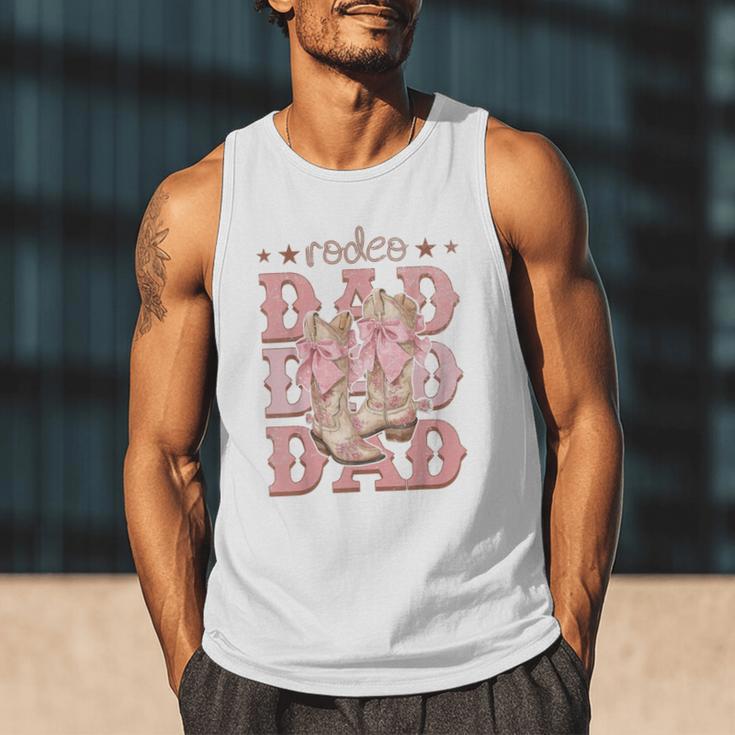 Rodeo Dad Pink Boots Coquette Cow-Girl Birthday Party Men Tank Top
