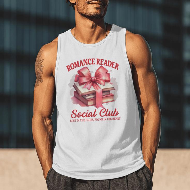 Romance Book Reading Bookish Romance Reader Social Club Men Tank Top
