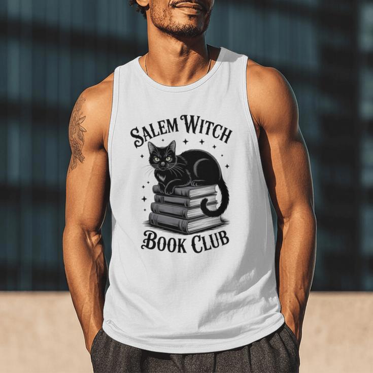 Salem Witch Book Club Bookish Halloween Cat Women Men Tank Top Salem Witch Book Club Bookish Halloween Cat Women Men Tank Top