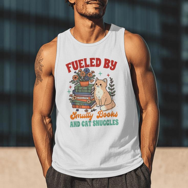 Smut Reader Cat Lover Fueled By Smutty Books & Cat Snuggles For Men Women Men Tank Top