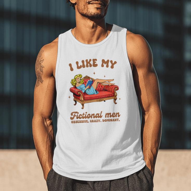 Smutty Book Lover I Like My Fictional Men Spicy Book Men Tank Top