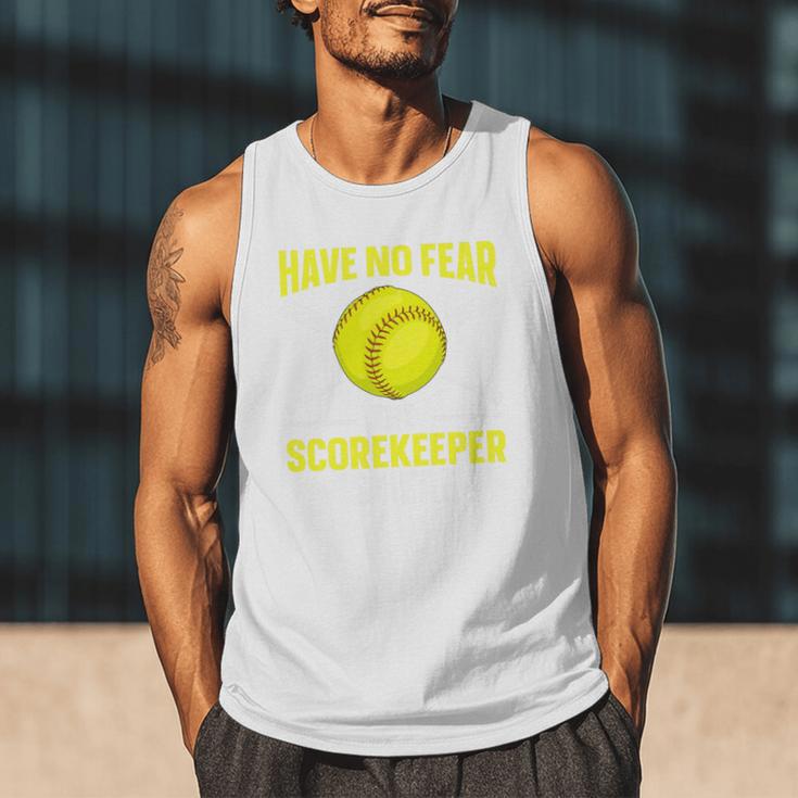 Softball Scorekeeper For a Score Book Keeper Premium Tri-Blend Men Tank Top