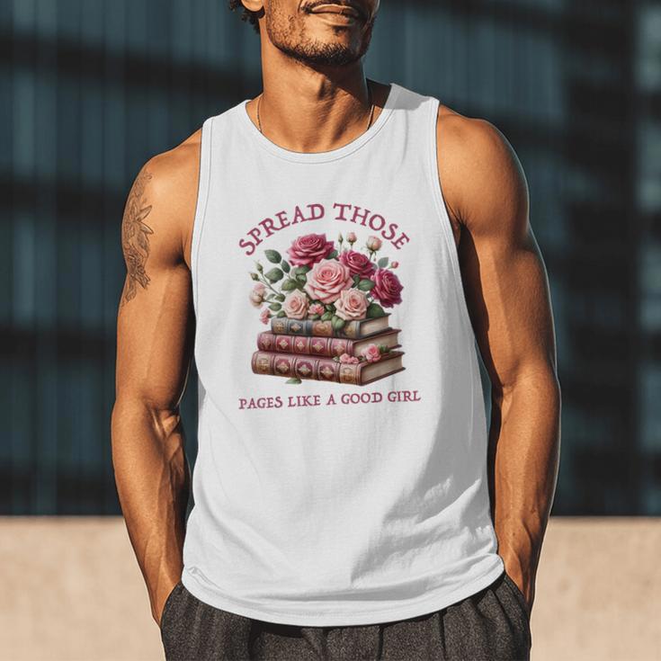 Spicy Books Spread Those Pages Like A Good Girl Dark Romance Men Tank Top