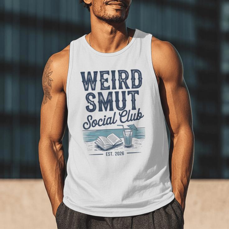 Spicy Romance Book Reader Fan Weird Smut Social Club Premium Tri-Blend Men Tank Top