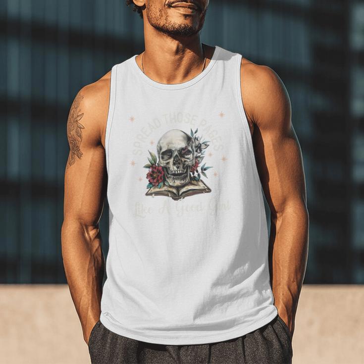 Spread Those Pages Like A Good Girl Dark Romance Smutt Books Men Tank Top