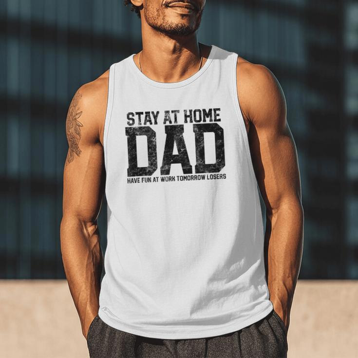 Stay At Home Dad Humor Quote Fathers Quote Men Tank Top