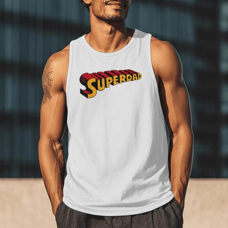 Super Dad Superdad Superhero Dad Men Tank Top