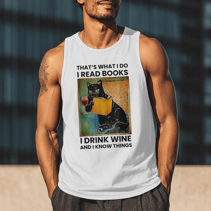 That's What I Do I Read Books I Drink Wine And I Know Things Men Tank Top That's What I Do I Read Books I Drink Wine And I Know Things Men Tank Top
