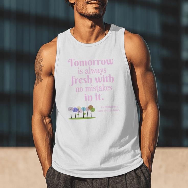 Tomorrow Is Fresh Anne Of Green Gables Book Quote Shirt Premium Tri-Blend Men Tank Top