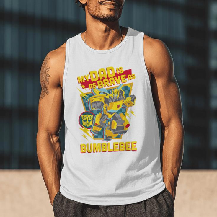Transformers Father's Day Bumblebee My Dad Is Brave Men Tank Top