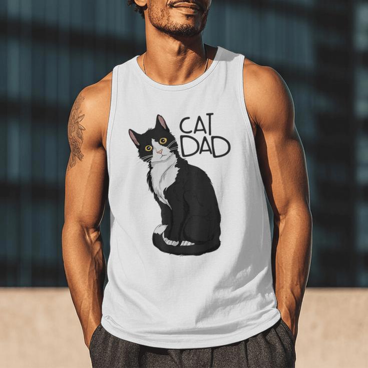 Tuxedo Cat Dad Cat Dad Tuxedo Cat Dad Men Tank Top