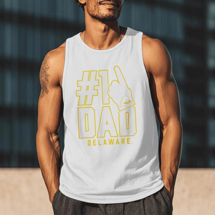University Of Delaware Blue Hens 1 Dad Men Tank Top
