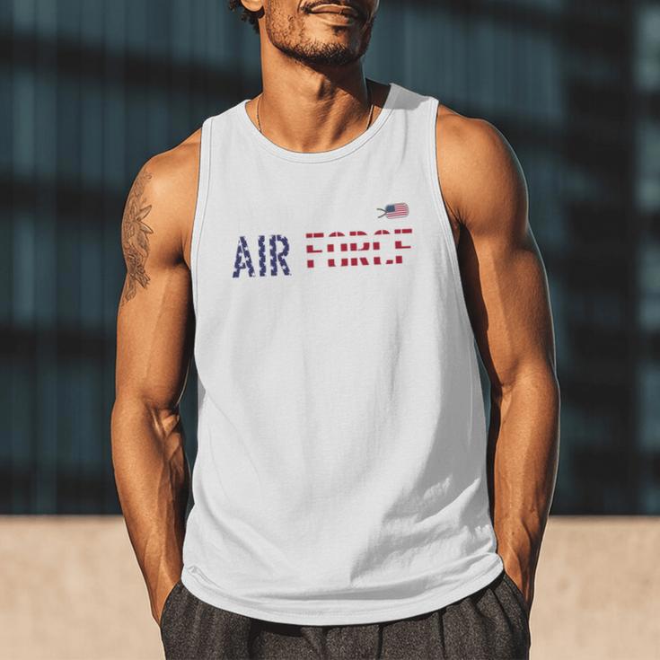 US Flag Proud Air Force Dad Men Tank Top