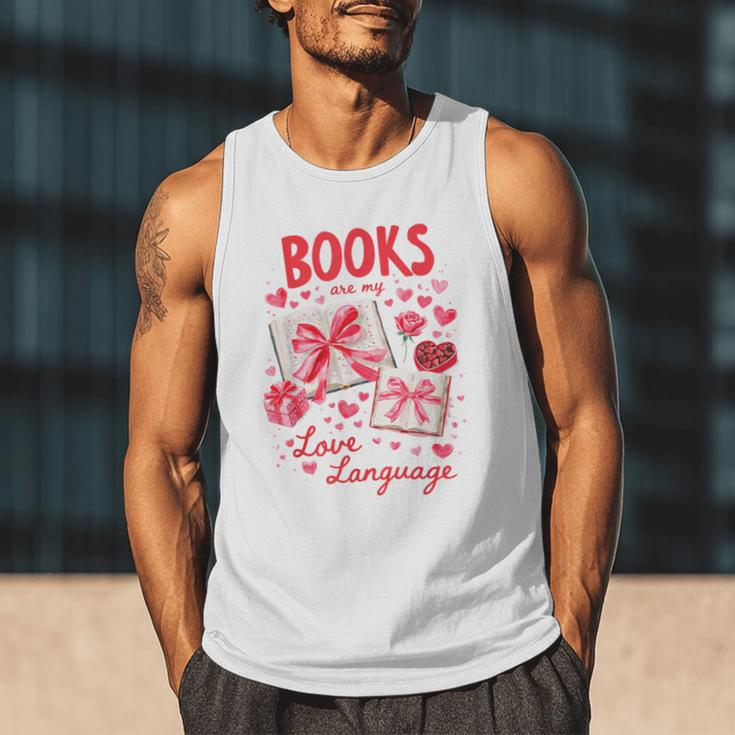 Valentines Book Lover Romance Books Are My Love Language Men Tank Top Valentines Book Lover Romance Books Are My Love Language Men Tank Top