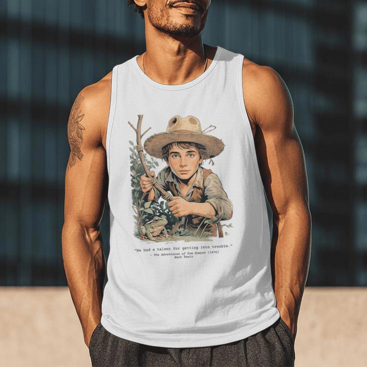 Vintage Children's Books The Adventures Of Tom Sawyer 1876 Men Tank Top Vintage Children's Books The Adventures Of Tom Sawyer 1876 Men Tank Top