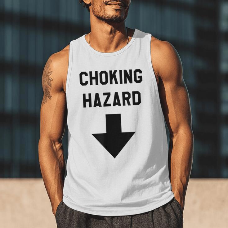 Viral And Internet Meme Crude Gag Apparel Choking Hazard Adult Dad Joke Men Tank Top Viral And Internet Meme Crude Gag Apparel Choking Hazard Adult Dad Joke Men Tank Top
