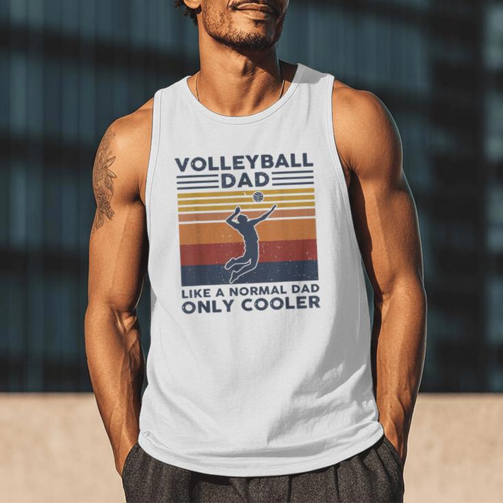 Volleyball Dad Like A Normal Dad Only Cooler Vintage Men Tank Top