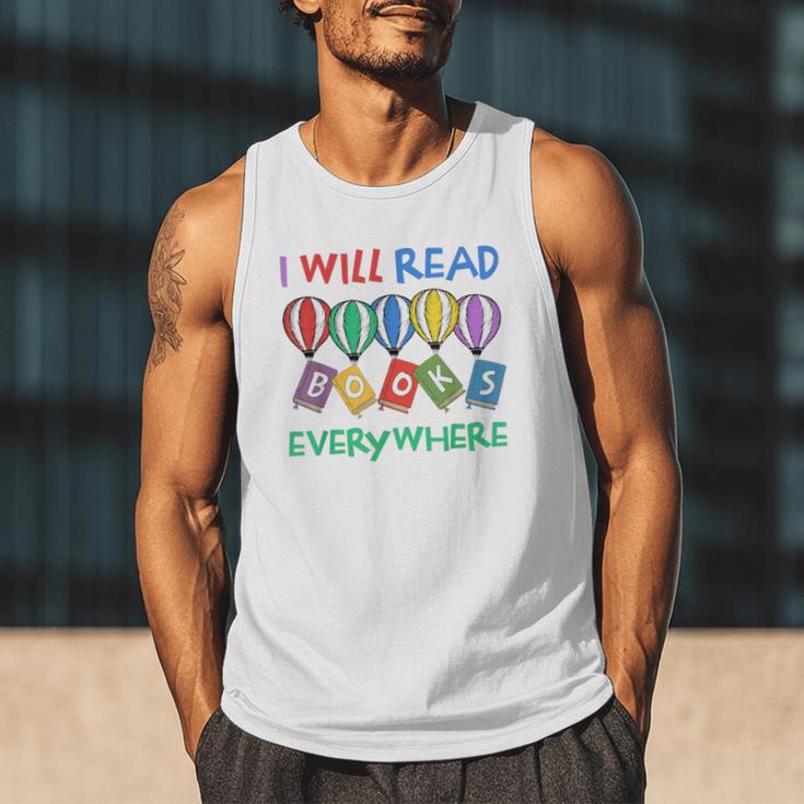 I Will Read Books Everywhere Across America Child Readers Men Tank Top