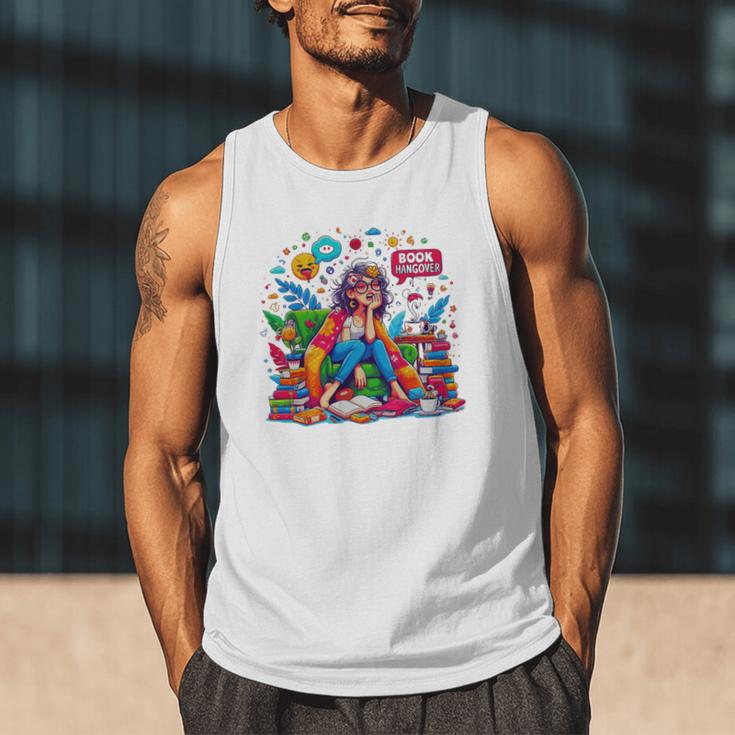 Woman Book Lover Book Hangover Woman Premium Tri-Blend Men Tank Top