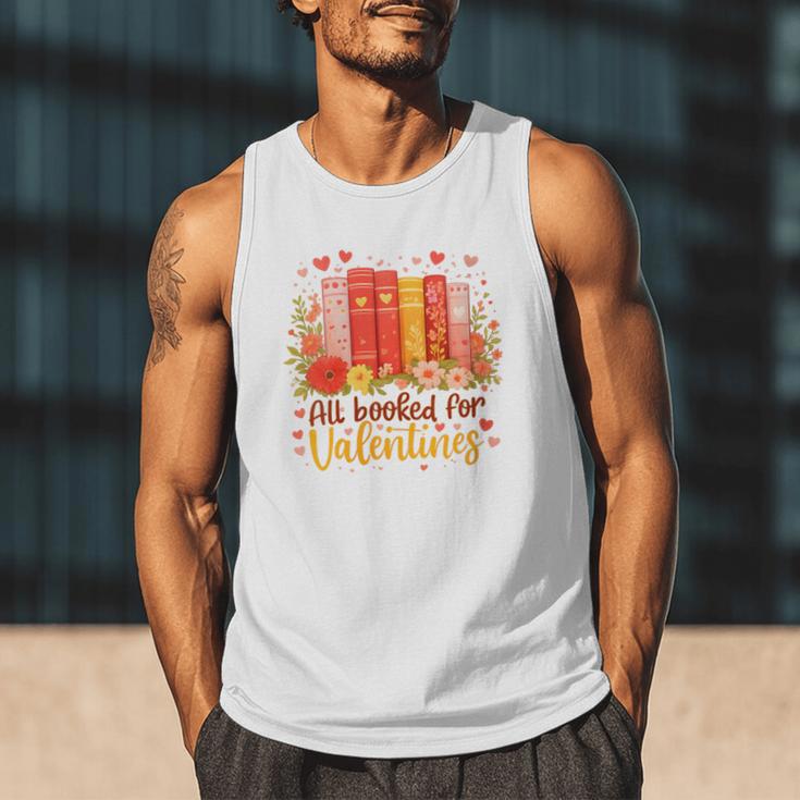 Women's All Booked For Valentine Teacher Valentines Reading Book Men Tank Top Women's All Booked For Valentine Teacher Valentines Reading Book Men Tank Top