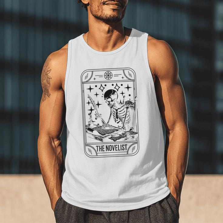 Writer Novelist Book Poetry Author Skeleton Tarot Card Men Tank Top Writer Novelist Book Poetry Author Skeleton Tarot Card Men Tank Top