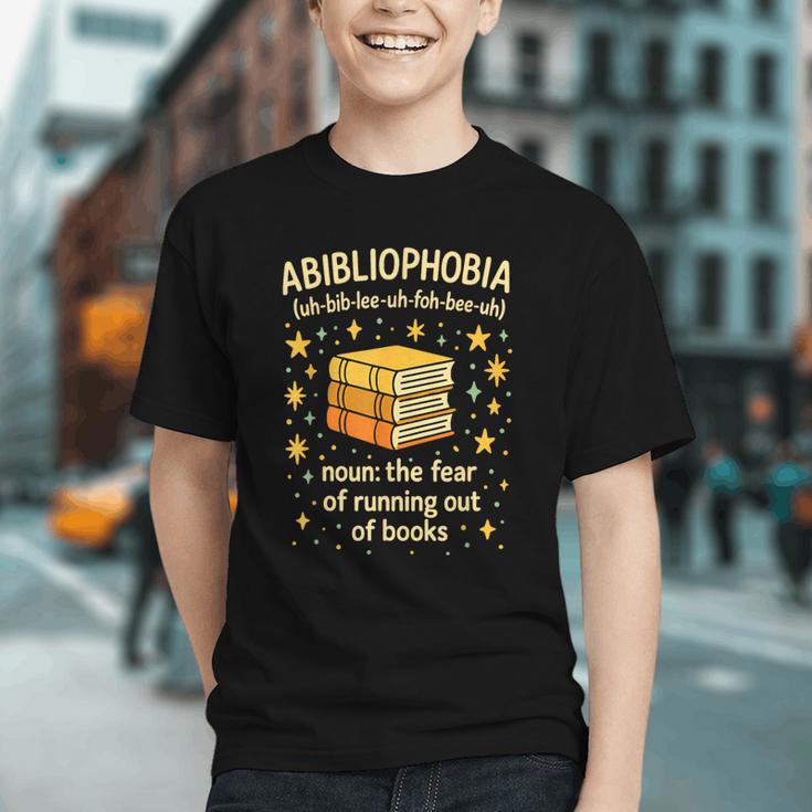 Abibliophobia Book Lover Reading Humor Graphic Graphic Youth