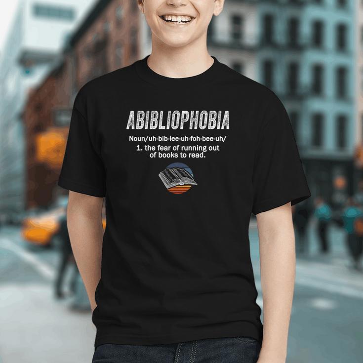 Abibliophobia Pupil Reading Bookworm Tees Reader Graphic Youth