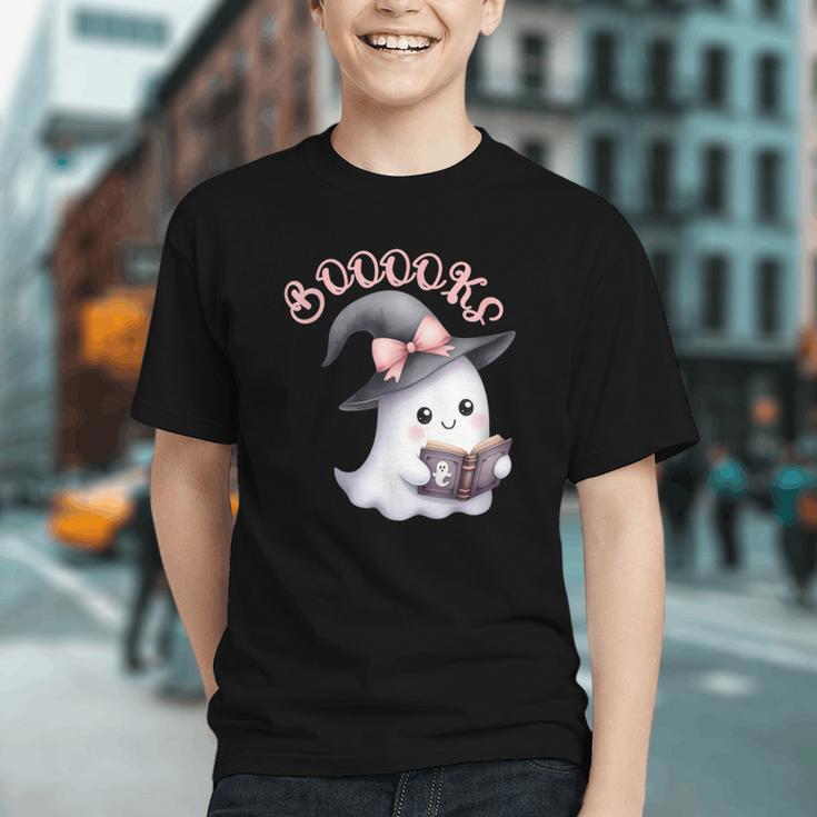 Boo Ghost Books Coquette Bow Halloween Women School Teacher Graphic Youth Boo Ghost Books Coquette Bow Halloween Women School Teacher Graphic Youth