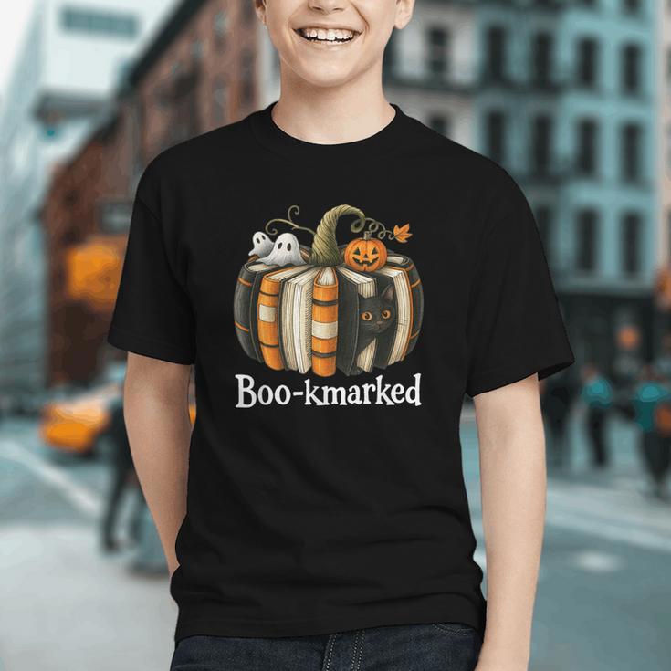 Boo-Kmarked Fall Pumpkin Books Halloween Teacher Teaching Graphic Youth Boo-Kmarked Fall Pumpkin Books Halloween Teacher Teaching Graphic Youth