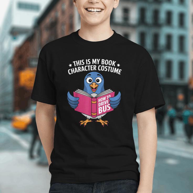 This Is My Book Character Costume Cute Pigeon Kids Reading Graphic Youth