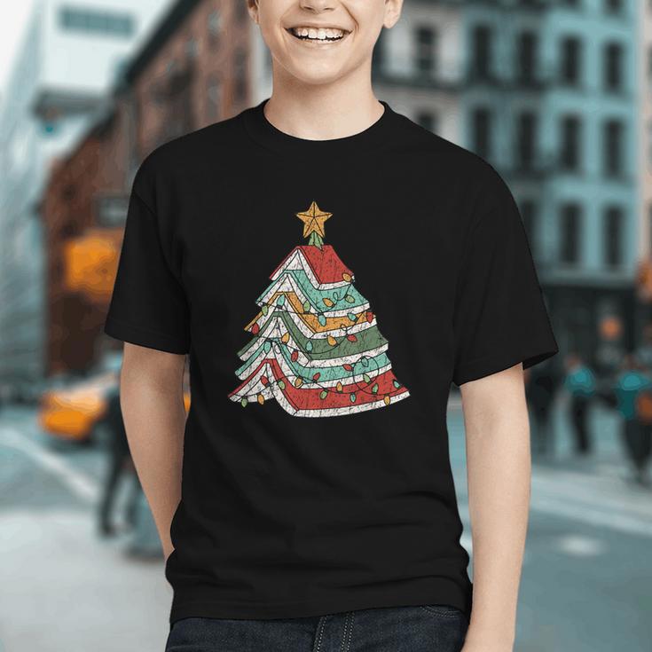 Book Christmas Tree For Librarians Book Lovers Graphic Youth