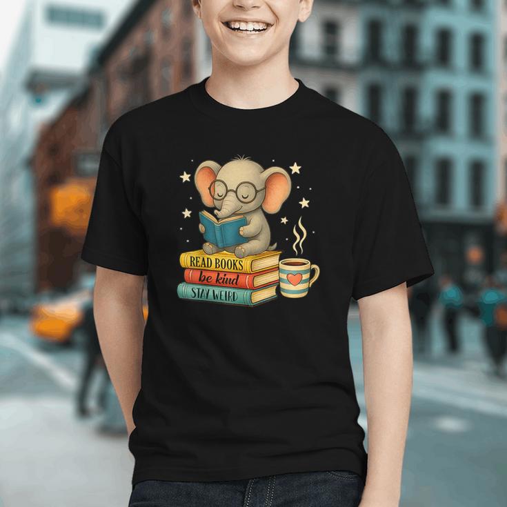 Book Lover Elephant Reading Books Library Read Books Be Kind Graphic Youth